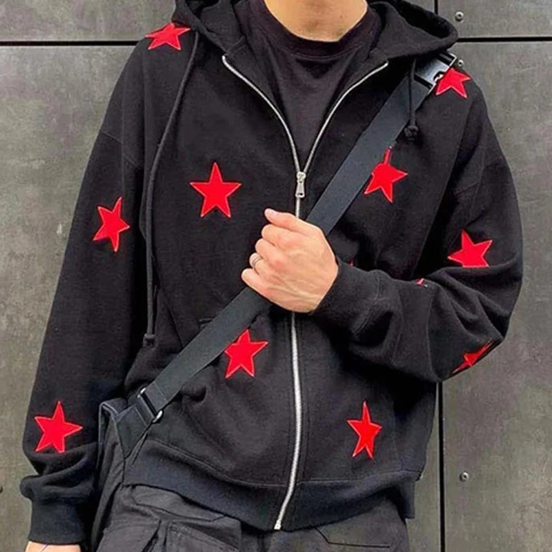 Y2K Clothes Emo Pullover Vintage Jacket Oversize Streetwear Fashion St