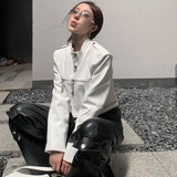 image design oversized everyday material streetwear casual print high hop wear european-and-american-heavy-industry-multi-zipper-design-spider-web-shoulder-pad-leather-jacket-for-women-2024-new-jacket-top style premium unisex fit graphic style ea99fd quality essential hip - fashion urban streetwear design ID f8edc