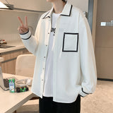 New Fashion Shirt Men's Long-sleeved 2023 Spring And Autumn Casual Loose Shirt Korean Style Comfortable Casual Top Boutique