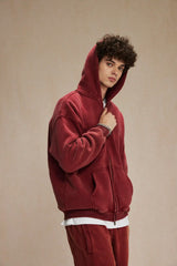 Batik Fleece Zippered Hoodie | Skatercore Style Hoodie