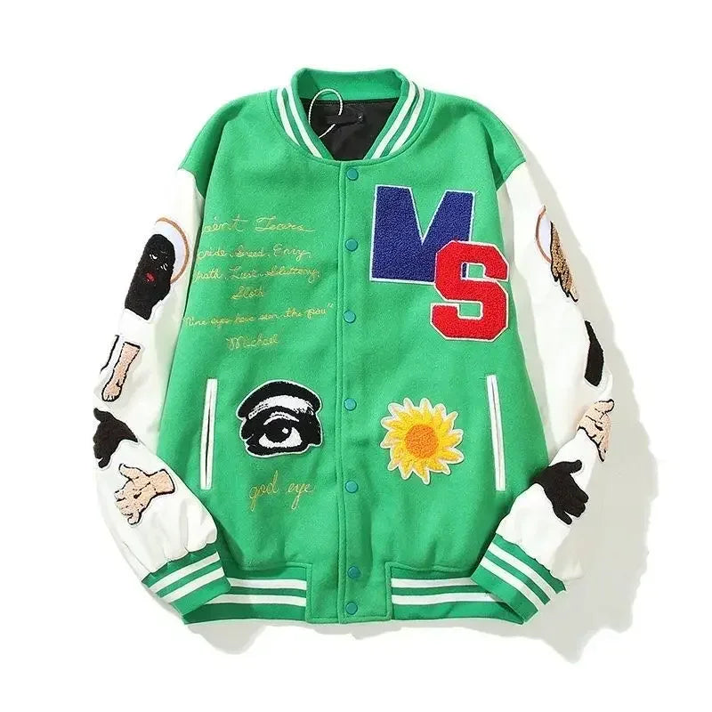 style fashion material streetwear premium image everyday unisex solid-color-embroidered-letter-jacket-baseball-uniform-couple-wear-harajuku-style-casual-loose-high-street-y2k-patchwork-jacket style urban hip print wear oversized graphic - design quality casual fit high 03b8d0 hop essential streetwear design ID 3dddc