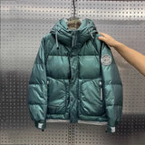 Winter down jacket men's warm new hooded large size outdoor down jacket men