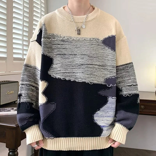 layered flame street pullover, daily style staple, y2k flame pullover top for edgy winter outfits