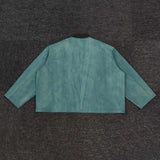 new 2023 gentleman men long season 6 kanye west stonewashed old denim baseball coats jackets abstract digital coat warm 498 n - variant style d6d109 for streetwear fashion