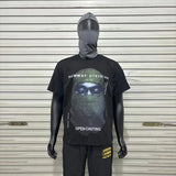 Glitchcore Fashion – High Quality Ih Nom Uh Nit T Shirt Masked Men Letter Printin – Urban Streetwear for Men & Women