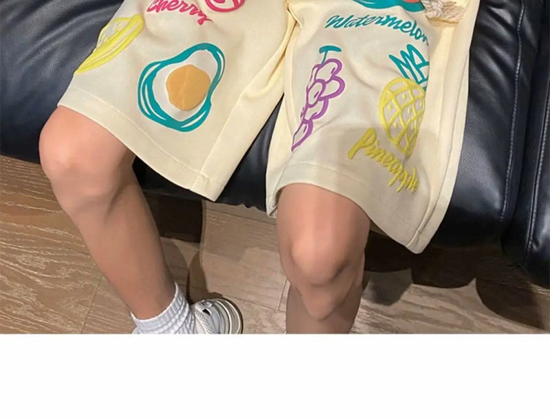summer dopamine shorts thin summer american fashion brand loose casual sports basketball large size five point pants for men top unique shorts style 3356