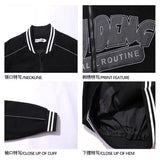 2024 New Autumn Clothing Korean Y2K Retro Letter Print Couple Baseball Uniforms Men Women Ins Loose Hip-Hop Personalized Jackets