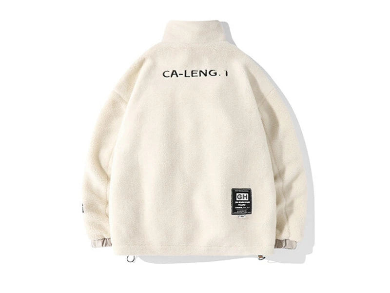 rainbowtouches mens jackets high street fashion cashmere coat autumn and winter loose printing plush for warmth unisex black  - variant style 623fd8 for streetwear fashion
