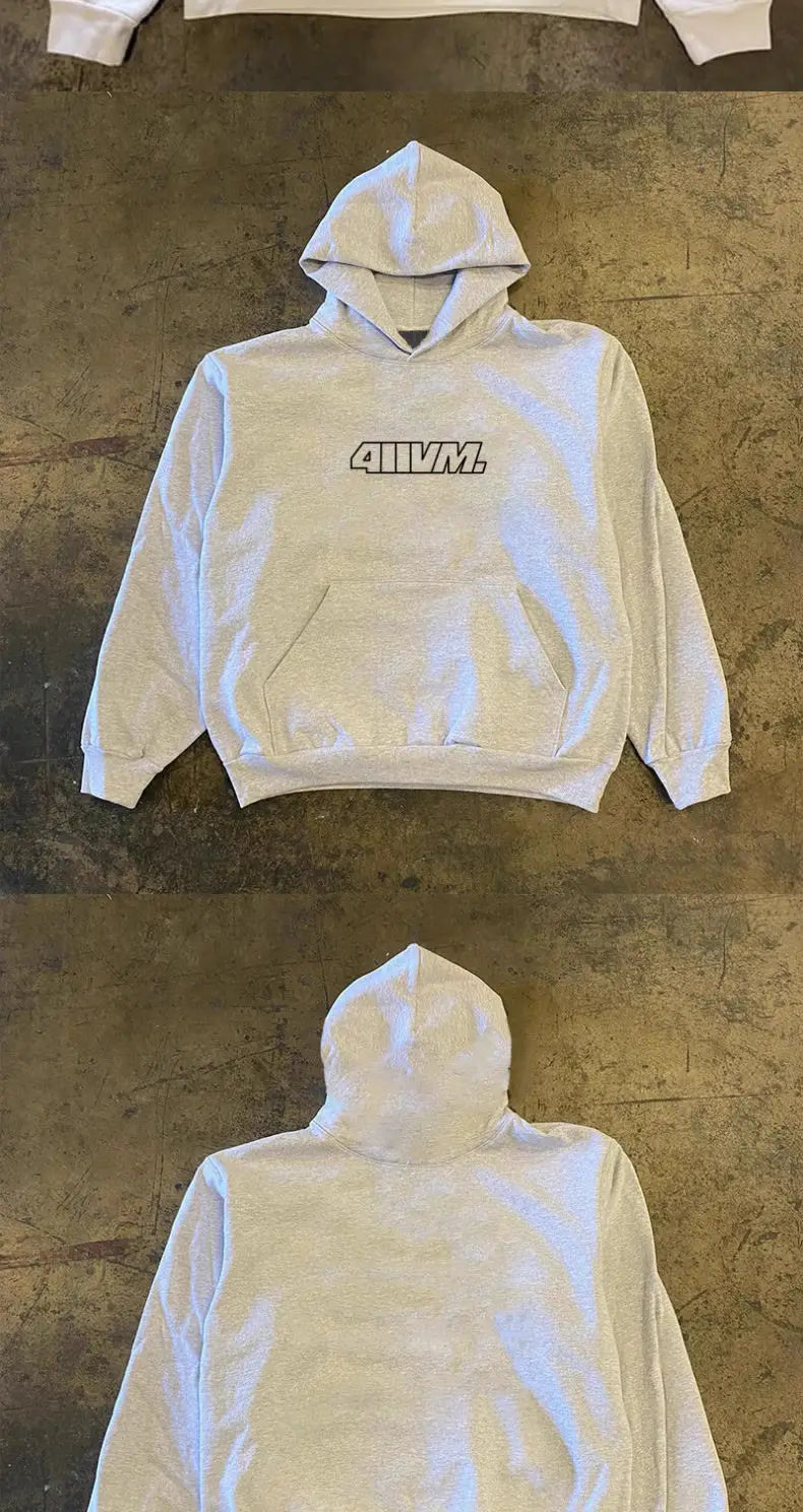 Simple Versatile English Letter Printed Hooded Sweatshirt Trendy Male Hoodie Jacket