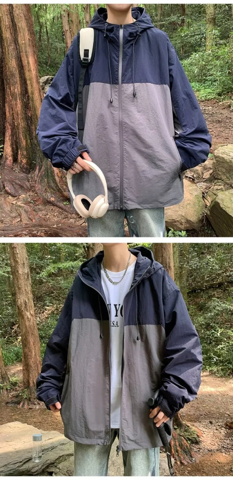 retro baseball bomber, daily drip outerwear, casual outfit