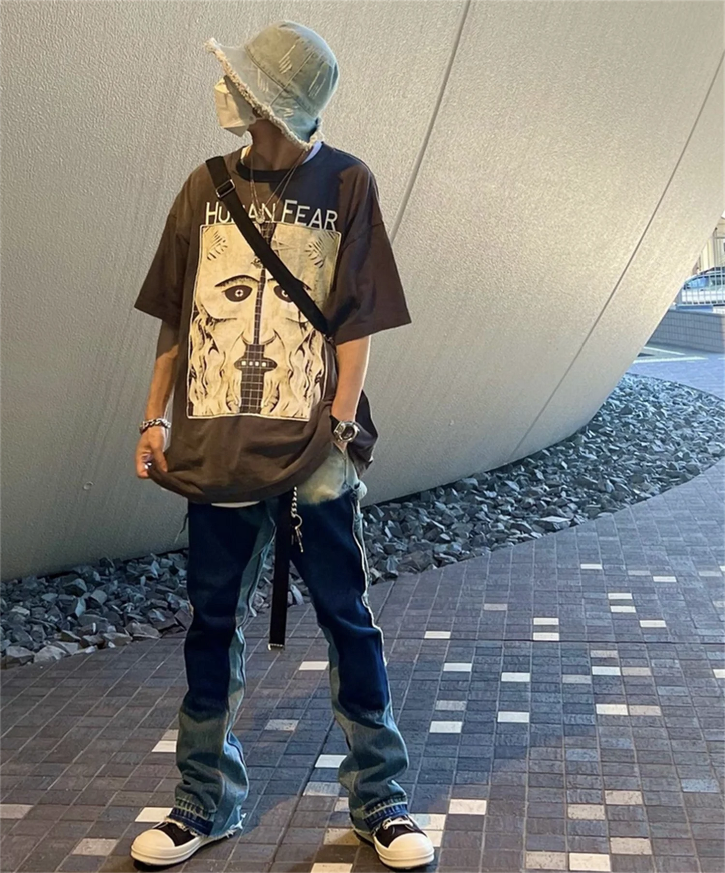 Grunge Graphic tee – New Hotselling Vintage Retro High Street Style 90S Loose Cas