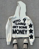 Y2K Womens Clothing Sweatshirt Vintage Print Pullover Long Sleeve Top