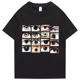 Y2K Graphic Tee – 2022 Men Hip Hop Streetwear T Shirt Eyes Printed Harajuku – Edgy Streetwear for All Genders
