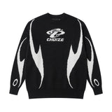 mens racing style sweater knitted pullovers casual long sleeve loose o neck harajuku sweaters streetwear unisex jumpers knitwear - soft fleece-lined outerwear, anime inspired graphic hoodie, vintage look oversized hoodie
