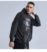 trapwear aesthetic drop featuring rainbowtouches new hoodies mens high street retro knight printing pattern hip hop harajuku women coat unisex superior quality