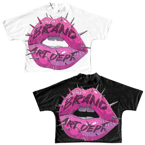 Y2k Streetwear top – Harajuku High Definition Lips Graphic T Shirts Print Gothic