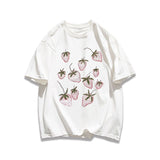 Harajuku Oversized shirt – Korean Street Men And Women Trendy Personality Strawberry Pr