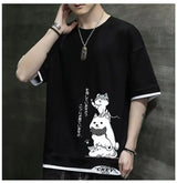 Y2k Aesthetic piece – New Mens Harajuku T Shirt Japan Graphic Hot Sale Cartoon Cas