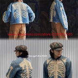 essential casual material image everyday wear premium style - streetwear graphic 462207 hop style hip vintage-mens-long-sleeved-denim-jacket-high-street-oversized-washed-bone-embedding-tops-clothing-autumn-winter-2024-heavyweight quality unisex urban fit design print high fashion oversized streetwear design ID d2dac