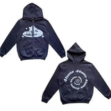 Y2K Autumn Winter Female Hoodie Letter Long Sleeve Sweatshirts Gothic