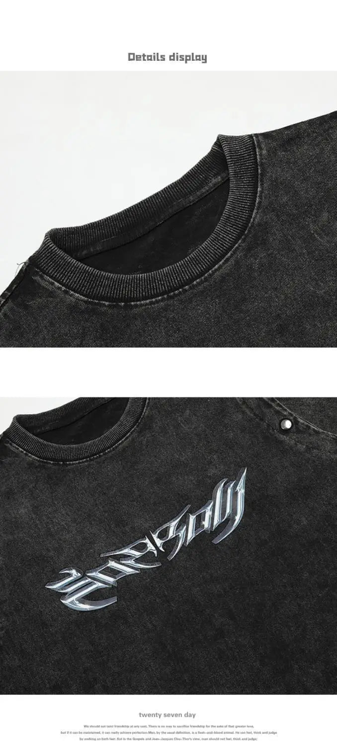 Skatercore Aesthetic piece – Summer Removable Sleeve Dressed Short Sleeve Knitted