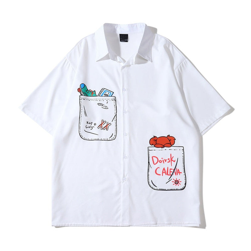 "Pencil Pocket" Unisex Men Women Streetwear Graphic Shirt Daulet Apparel