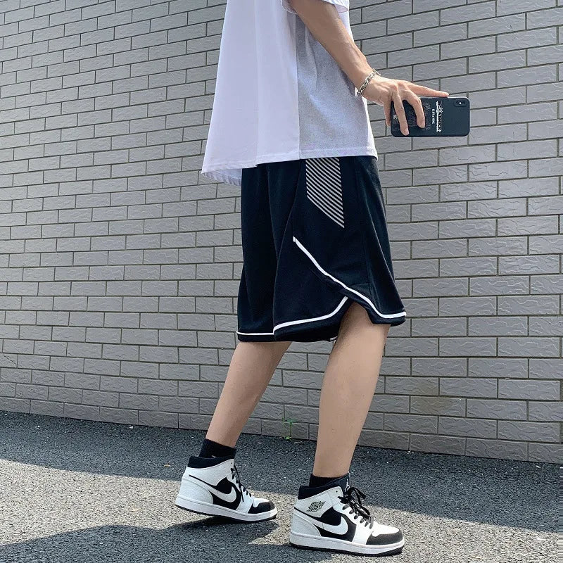 2023 summer new fashion shorts men loose pants shorts korean version all match casual sports pants men boutique clothing drawstring street shorts