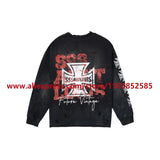 2024 Autumn Vintage American Heavy Weight Oversize Long Sleeve T Shirt