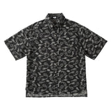 New 2022 Men luxurious Paisley West Coast CRIPS Bloods Fashion Denim Casual Shirts Shirt high Pocket Short-sleeves S 2XL #A630