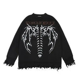 y2k flame knit sweater in soft cotton blend for fashion-forward fall wardrobes, ideal for men’s fashion and seasonal streetwe