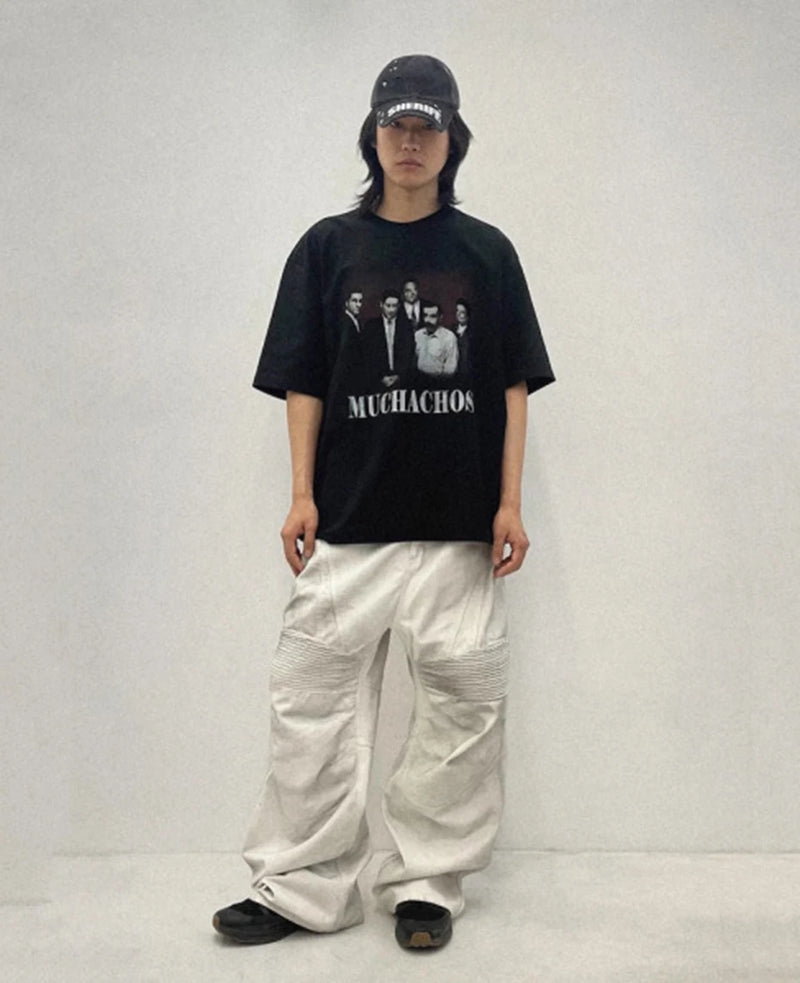 hi street dirty tie dye baggy jeans men pleated loose white straight jeans trousers luxury designer oversized denim pants unique jeans style 522