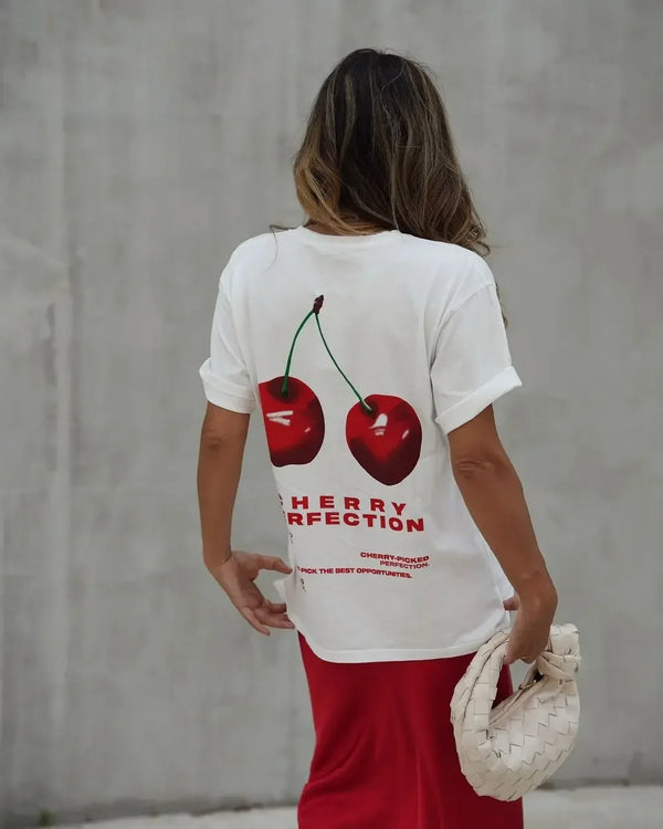 Trapwear T-Shirt – Harajuku Cherry Graphic T Shirts Oversized Summer Casual Y2K – Edgy Streetwear for All Genders