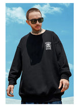 New Funny Panda Printed Sweatshirts For Men Autumn Oversized Retro