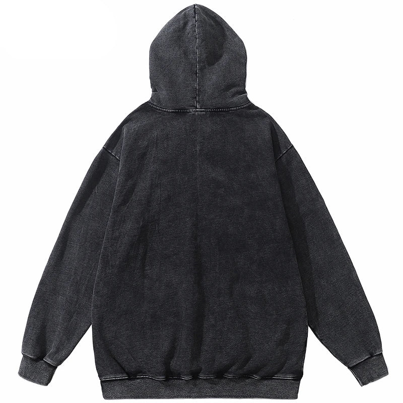 Harajuku aesthetic drop featuring greg kanye double layer heavyweight fit hooded pullover with raw edges sweater grey