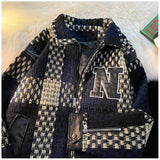 high fit urban essential material hop hip quality graphic oversized image design wear everyday premium print spring-fall-plaid-jacket-vintage-lapel-jacket-racing-jackets-pu-leather-zipper-coat-loose-mens-jacket-harajuku-couple-outerwear unisex - style style fashion 37380f casual streetwear streetwear design ID 99343