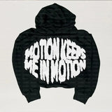 Men Clothing Letter Fashion Hoodie Alphabet Blast Print Pattern Men Ha