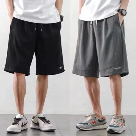 Men Solid Color Fashion Shorts 2024 New Summer Breathable Elastic Waist 7 Colors Brand Casual Male Shorts Classic Brand Beach Sh
