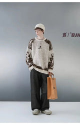 y2k fire graphic sweater, edgy streetwear for bold fashion-forward winter outfits, mens fashion layer for modern streetwear c