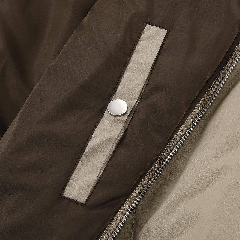 new 2024 khaki men rib sleeve fashion high couple baseball coats jackets abstract coat motor pilot winter warm 747 nan street - variant style e6f73f for streetwear fashion