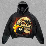Sadcore Shirt – Harajuku Oversized Vintage Surprised Mummy Print Hoodies – Streetwear Fashion for Men & Women