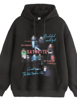 Drip streetwear hoodie with bold urban branding