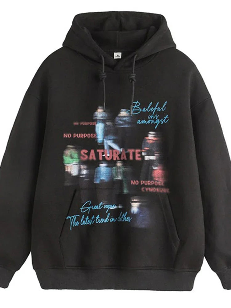 Drip streetwear hoodie with bold urban branding