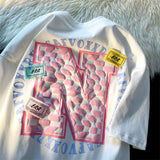 Sadcore Aesthetic print tee – Hip Hop Sweet Girl Kawaii T Shirts 100 Cotton High Street T