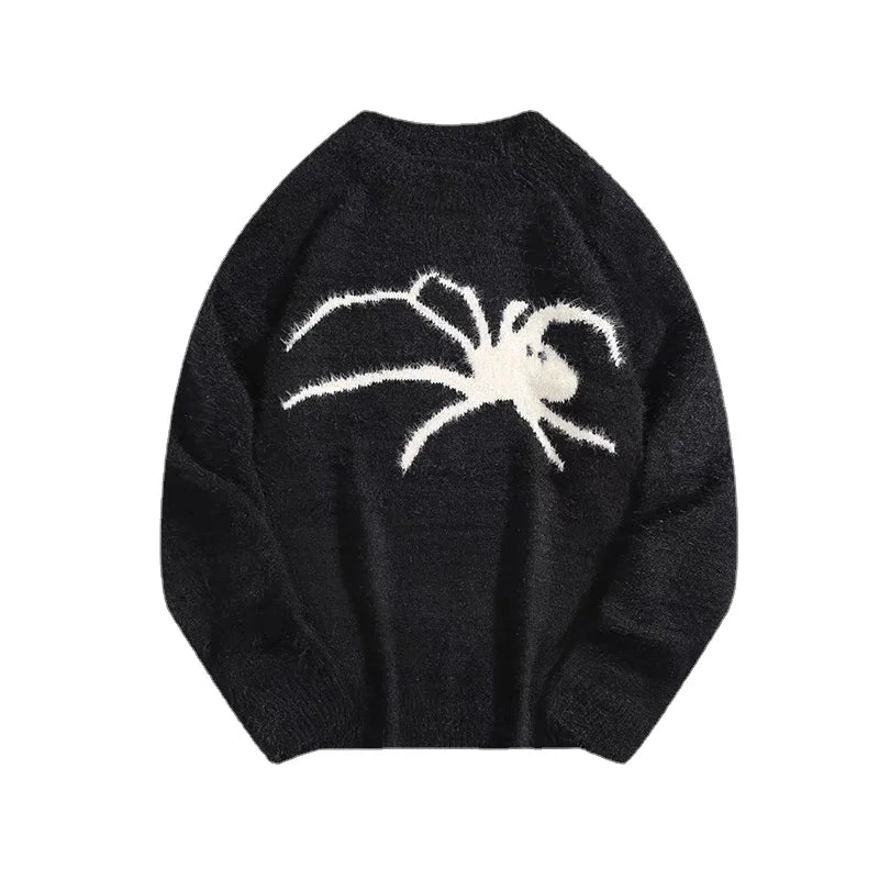oversized flame jumper with bold print, ideal for photo-ready Y2K streetwear layering, street fashion menswear trend for seas