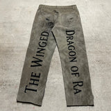 harajuku y2k baggy jeans the winged dragon of ra print wide leg denim pants popular anime jeans streetwear trouser men clothing urban skinny jeans