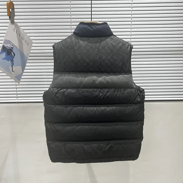 2023 Winter New Men's Down Jacket Men's Thickened Stitching Collar Down Vest Men's
