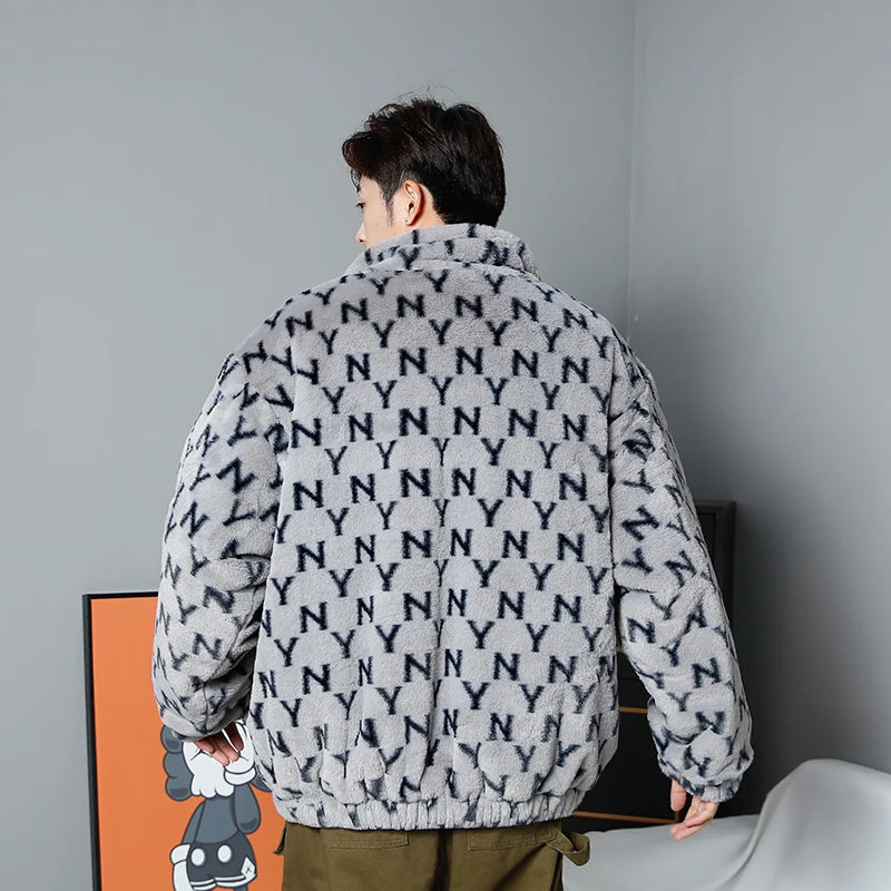 Abcvan Snaki 2023 New High Quality YN Rabbit Hair Cotton Coat Men's and Women's Coat