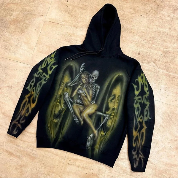 Y2K Womens Clothing Hoodies Sweatshirt Long Sleeve Pullover High Stree