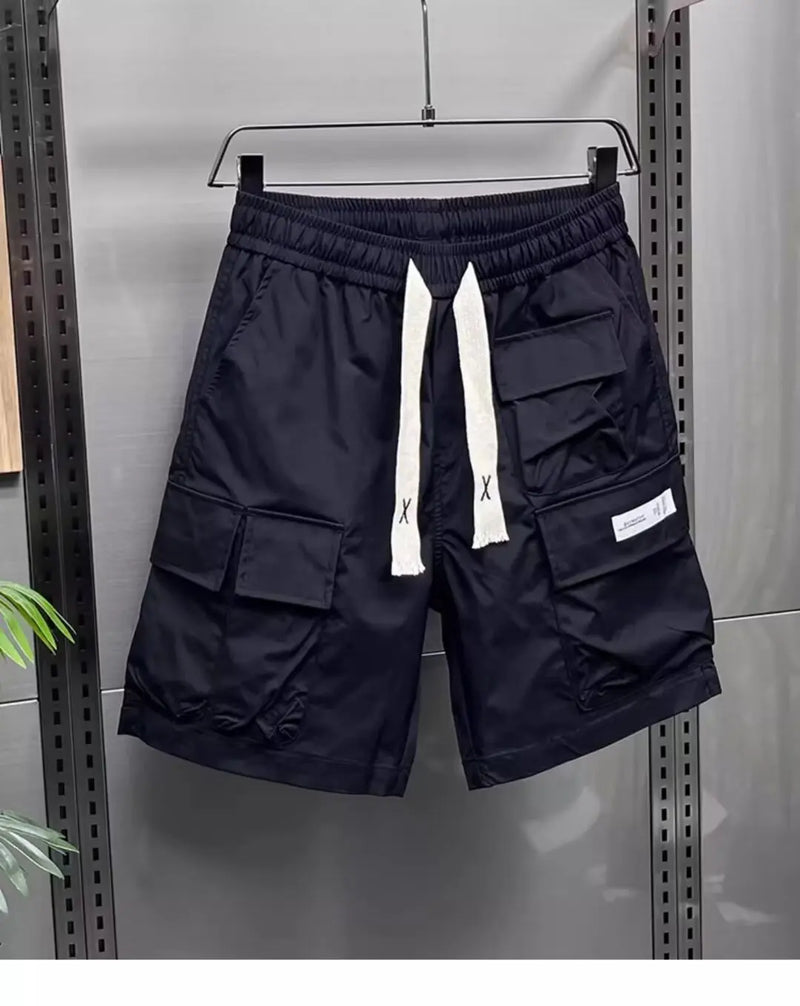 Men's Shorts Multi-Pocket Fashion Overalls Shorts Quick Dry Outdoor Casual Fitness Loose Harajuku Streetwear High Quality Shorts