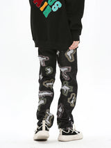 harajuku destroy ripped holes denim jeans mens zipper jeans hip hop fashion streetwear new casual straight joggers jean pants unique joggers style 3604